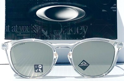 NEW Oakley Pitchman R CLEAR Crystal PRIZM Black Lens Sunglass 9439