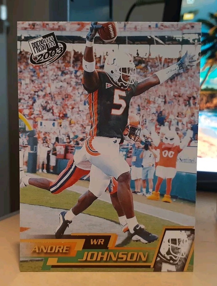 Andre Johnson Press Pass #25 Gold