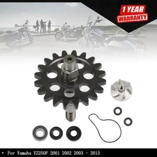 Water Pump Impeller Shaft Gear Kit Fit For Yamaha YZ250F 2001 - 2013 NEW
