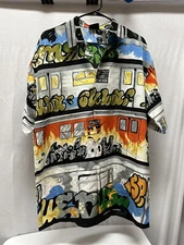 LA Gate Sportswear M Men’s New York Subway Landscape Shirt