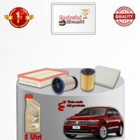 Set Service 4 Filter Und ÖL VW Tiguan II 2.0 Tdi 105KW 143CV Von 2016->