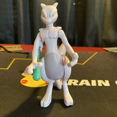 2005 Pokemon Mewtwo Inch Action Figure PVC Toy Hasbro Nintendo RARE W/  Green