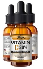 100 PURE VITAMIN C SERUM FACE, Anti Aging Serum, Hyaluronic Acid  E Organic