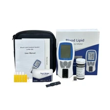 Lipid Test Meter Cholesterol Meter Cholesterol Test Kit Meter Analyzer + 5Strips