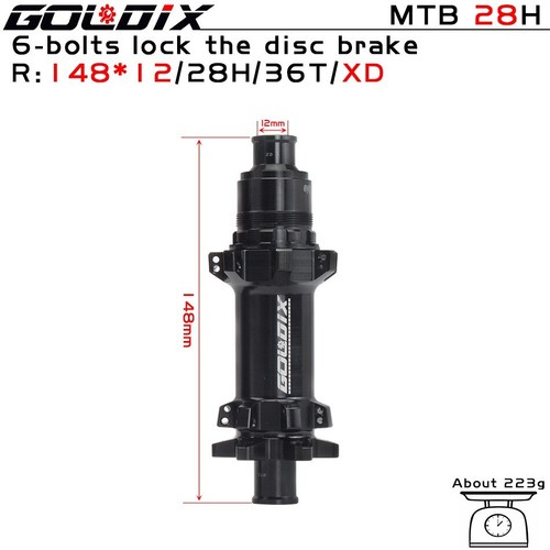 GOLDIX DT350 Mountain Bike 36/60T Straight Pull Six Spikes Ratchet Hubs - Picture 20 of 33