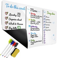 NEW SCRIBBL MAGNETIC WHITEBOARD WITH 4 DRY ERASE WHITE BOARD MARKERS 1 ERASER