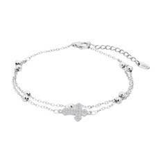 Bracciale Donna Lotus Silver LP3816-2/1 In Argento Doppio Filo Con Croce