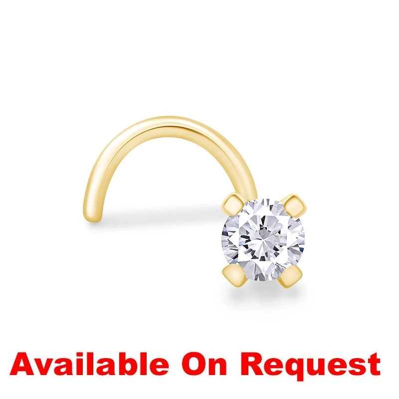 Anillo de oro macizo de 10 quilates con detalles de diamantes redondos naturales de 1,5 mm Foto 4 de 4