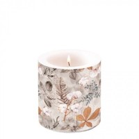Kerze, Lampionkerze Cotton / Baumwolle 9Cm Ambiente | Herbst, Boho