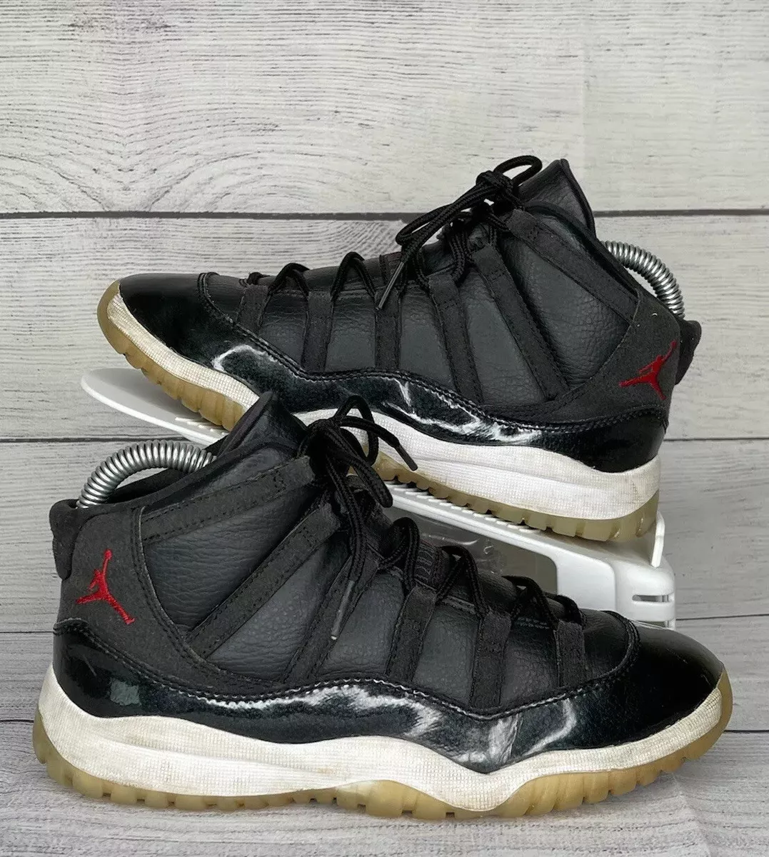 Nike Air Jordan 11 Retro PS Kids Youth Boy's Size 3Y Black/Gym Red-White Sneaker