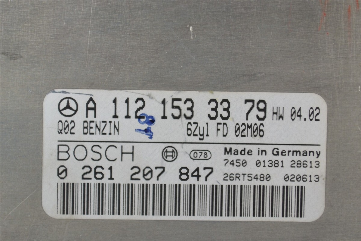 A1121533379 Mercedes ML320, E500 01-07 ENGINE Control UNIT ECM ECU