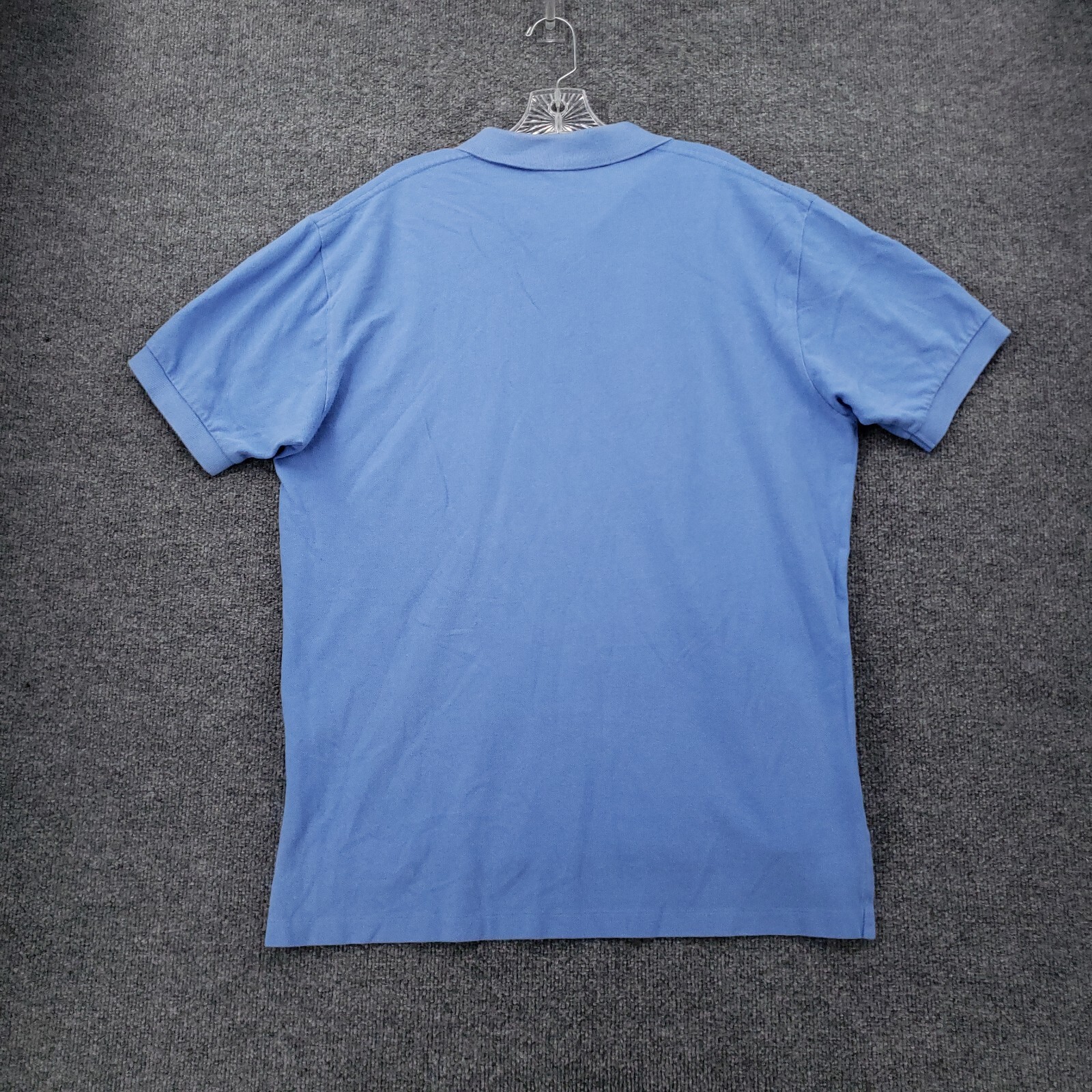 Polo Ralph Lauren camicia uomo L grande blu manica corta colletto cotone golf pony