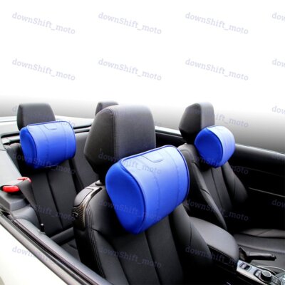 Leather Car Seat Memory Foam Neck Rest Cushion Pillow for MUGEN TRD NISMO MAZDA