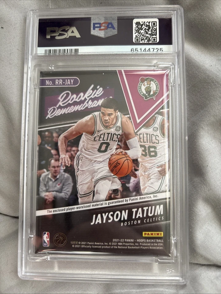 2021-22 Panini NBA Hoops - Rookie Remembrance #RR-JAY Jayson Tatum (MEM) - Image 2 of 2