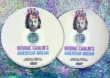 GEORGE CARLIN’S AMERICAN DREAM 2 DVD Set (2022 Doc Pts 1 & 2 with BONUS Material