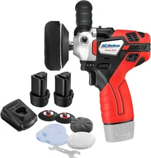 Mini Cordless Polisher Tool Set 2 Speed 12V 3” Pad, Set with 2 Li-Ion Batteries,