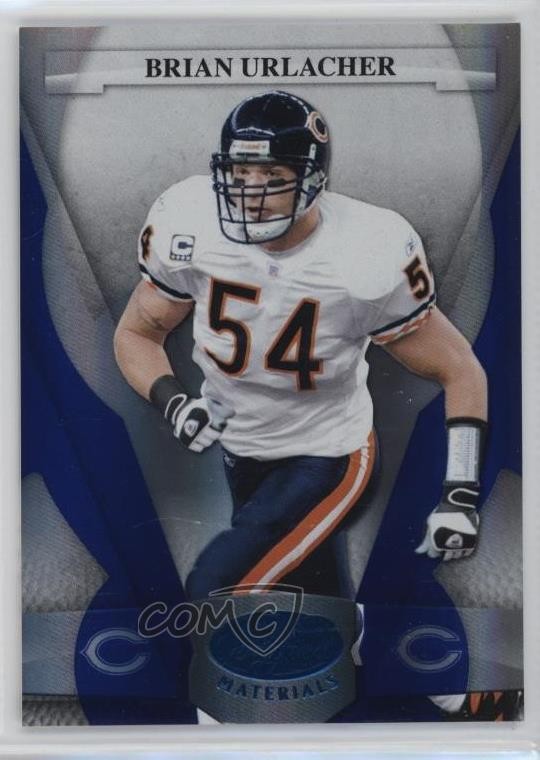 2008 Leaf Certified Materials Mirror Blue /50 Brian Urlacher #23 HOF 1nf5