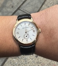 Preowned Audemars Piguet Manual 18k Rose Gold Watch 35mm Ref 15056OR
