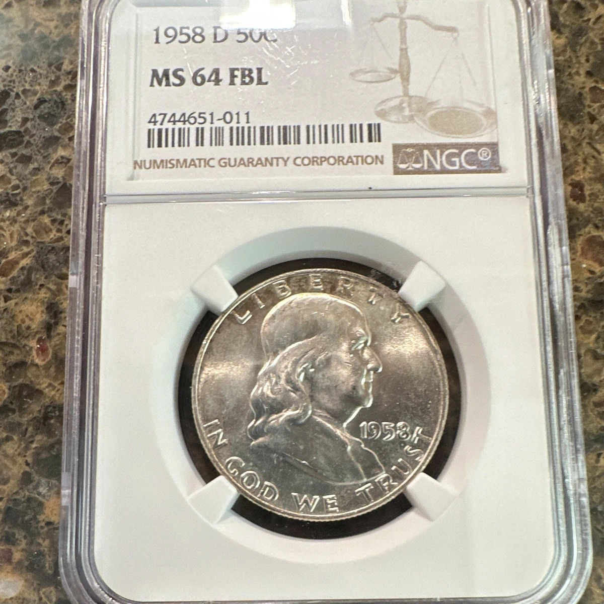 1958 Grade MS 64 Franklin Half Dollars (1948-1963) for sale | eBay