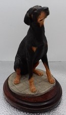 Vintage Sherratt and Simpson Resin Figure : Doberman Pinscher (Sitting) : Dogs