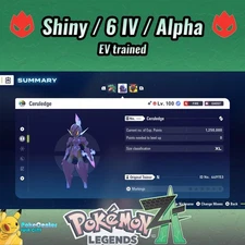Ceruledge Pokemon Legends ZA ❗❗  Alpha ❗❗  Shiny 6 IV🟢 Battle Ready ⚫ EVs