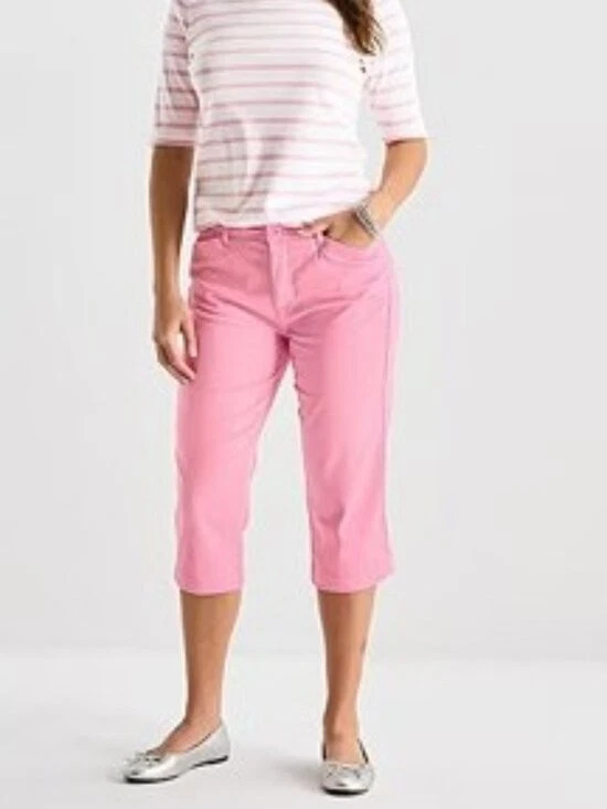 St. John's Bay Secretly Slender Mid Rise Capri Pant Sz 12
