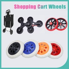 16cm Shopping Cart Wheels Trolley Caster Replacement Rubber Hand Cart Wheels