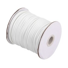 Waxed Polyester String Cord 42 Yards 3mm for DIY Craft White