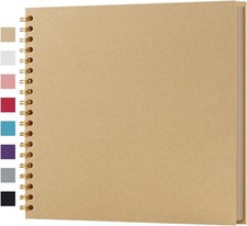 10 x 10 Inch DIY Scrapbook Photo Album 40 Pages, Yellow