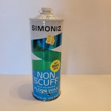 Vintage Simoniz Miracle Shine Non Scuff Self-Polishing Floor Wax Acrylics
