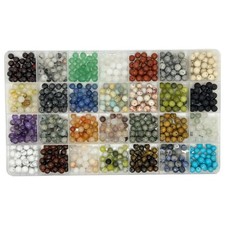Maonewque 840pcs 6mm Natural Gemstone Beads Loose Gemstone Hole Size 1mm DIY ...