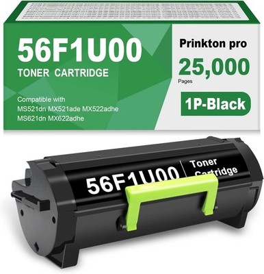 56F1U00 25K Pgs Ultra High Yield Blck Toner Cartridge for Lexmark 56F1H/U00 56F1