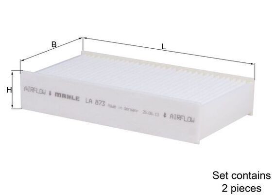 Cabin Air Filter Fits Alpina BMW XD3 X3 X4 MAHLE LA 873/S