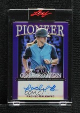 2022 Leaf Metal Pioneer Collection Purple Prismatic /8 Rachel Balkovec Auto 1d3a