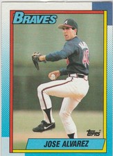 1990 topps #782 Jose Alvarez BRAVES