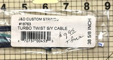 J&D CUSTOM STRINGS • TURBO TWIST S/Y Cable #18763 Single Yoke • 38 5/8” (016)