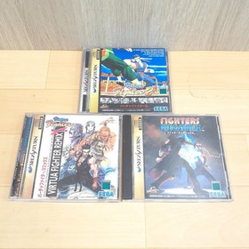 Sega Saturn Console bundle with 8 games & Virtua Arcade Stick Controller NTSC-J