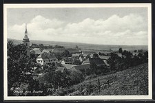 Postcard Bucha, town view from the bird's eye view
