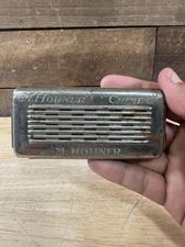 Antique 1930’s M. Hohner’s “Chimes” Harmonica Germany Metal Chrome