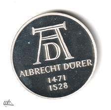 West Germany 5 D-Mark 1971 D Albrecht Dürer Proof 888