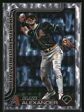 2025 Blaze Alexander - #499 Silver Crackle Foilboard - Arizona Diamondbacks a42