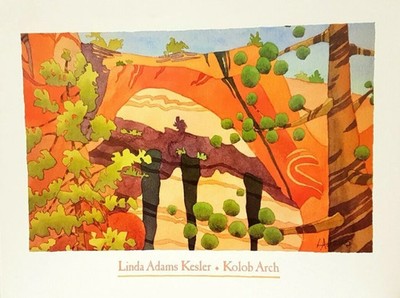 Kolob Bogen von Linda Adams Kesler (Museumsdruck, 65 cm x 50 cm)
