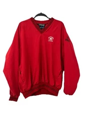 Vtg. Sunderland of Scotland The Wales Open Celtic Manor Dragon Pullover SZ L Red