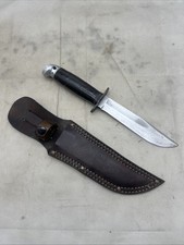 WW2 US Western Shark Knife With Leather Sheath FF617
