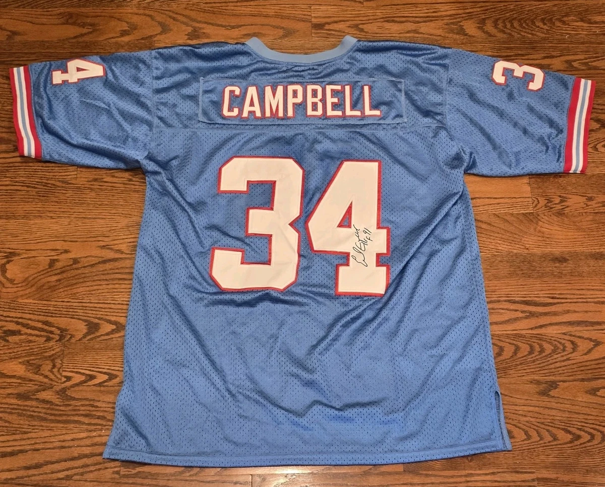 Earl Campbell Houston Oilers NFL Original Autographed Jerseys for