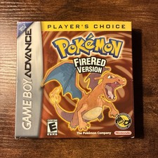Pokemon Fire Red Player's Choice GBA CIB Complete Minty Condition Authentic