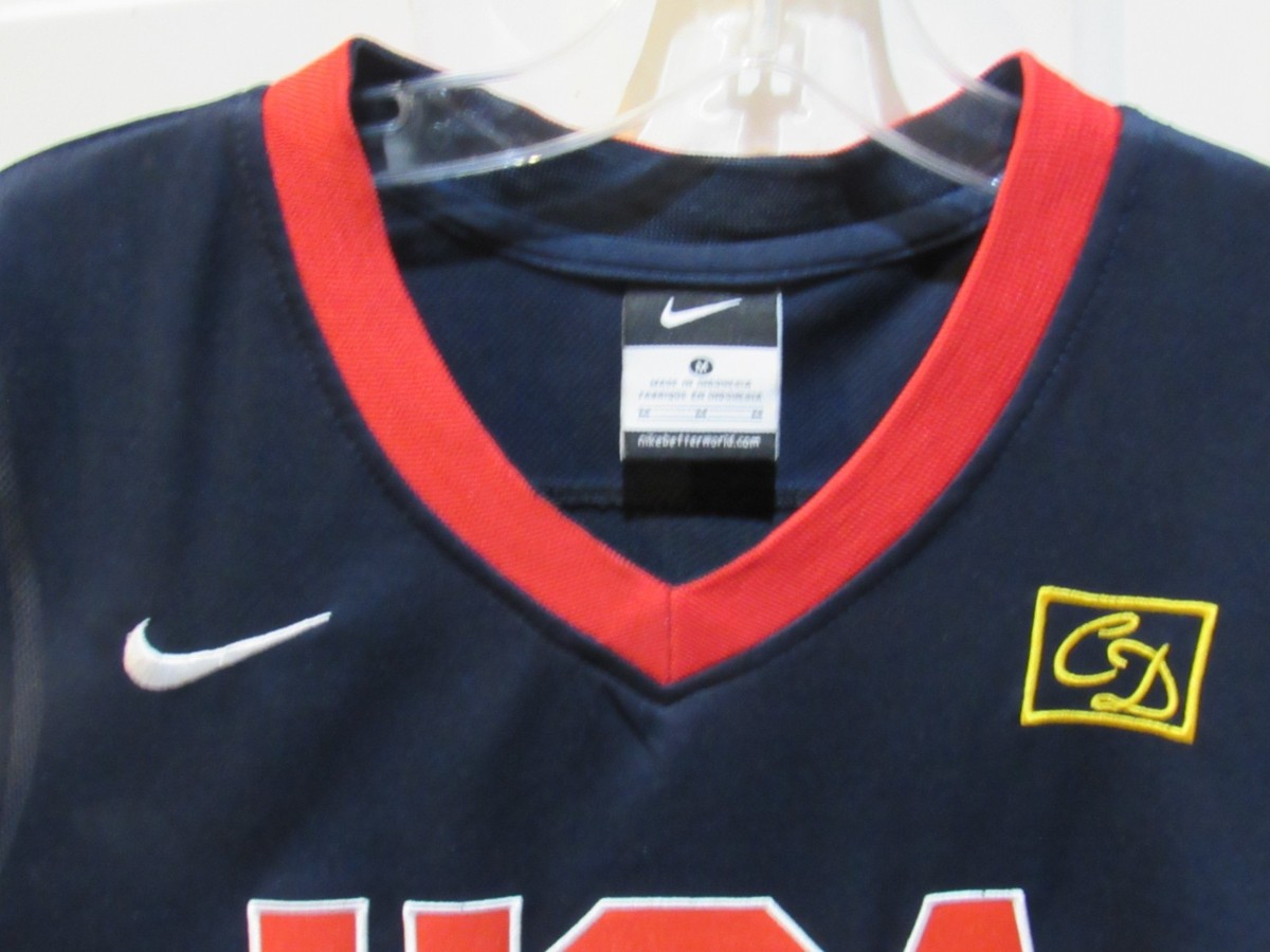 Nike USA Basketball Blue Jersey Larry Bird # 7 Men's Medium Dream