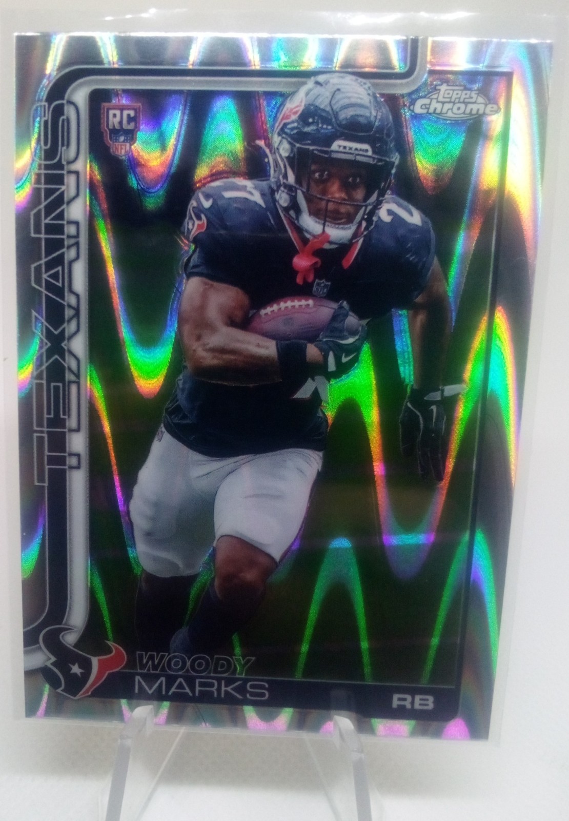 2025 Topps Chrome Woody Marks #372 Rookie RayWave Refractor RC Texans