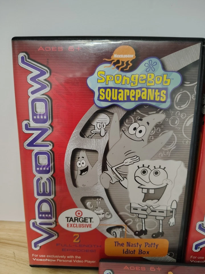 Video Ahora Lote De 3 2 Bob Esponja Doble Episodio 3 Juego De Discos Bastante Extraños Padres  Foto 4 de 4