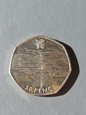GB Fifty Pence Coin 2011 Olympic Aquatics 50p